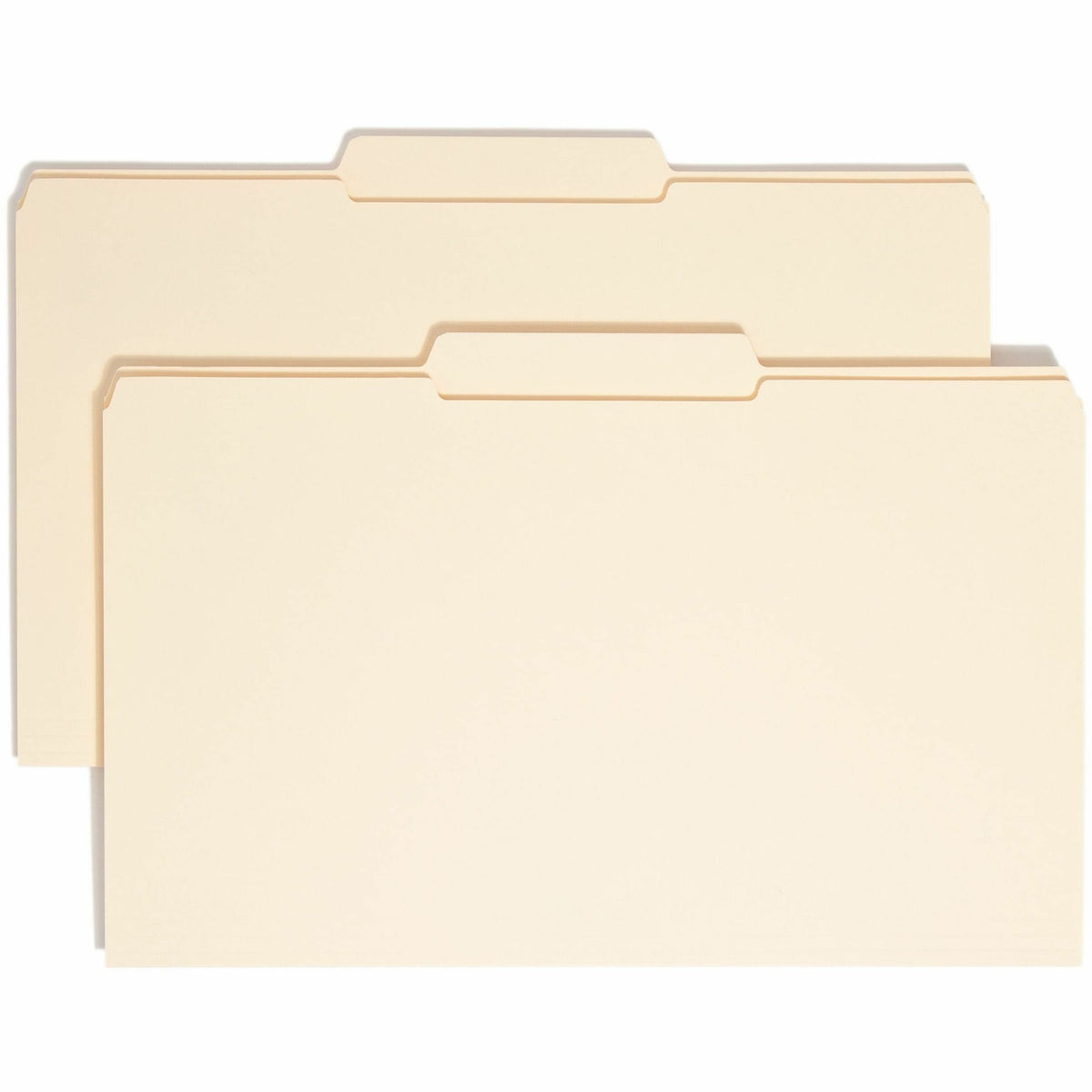 Smead 1/3 Tab Cut Legal Recycled Top Tab File Folder - 8 1/2" x 14" - 3/4" Expansion - Top Tab Location - Center Tab Position - 11 pt. - 2 Plys - Manila - Reinforced, Rounded Corner, Durable, Reinforced Tab - 10% Recycled - 100 / Box