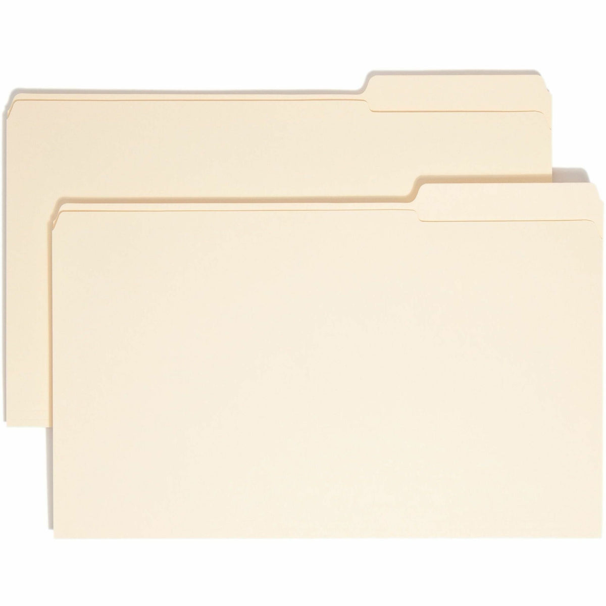 Smead 1/3 Tab Cut Legal Recycled Top Tab File Folder - 8 1/2" x 14" - 3/4" Expansion - Top Tab Location - Third Tab Position - 11 pt. - 2 Plys - Manila - Reinforced, Rounded Corner, Durable, Reinforced Tab - 10% Recycled - 100 / Box