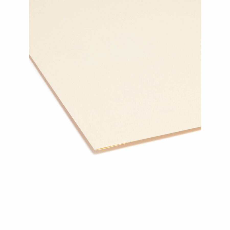 Smead 1/3 Tab Cut Legal Recycled Top Tab File Folder - 8 1/2" x 14" - 3/4" Expansion - Top Tab Location - Assorted Tab Position - 14 pt. - 2 Plys - Manila - Reinforced Tab - 10% Recycled - 100 / Box