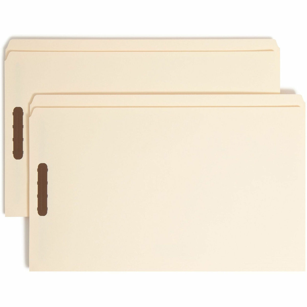 Smead Straight Tab Cut Legal Recycled Fastener Folder - 8 1/2" x 14" - 3/4" Expansion - 2 x 2K Fastener(s) - 2" for Folder - 11 pt. - 2 Plys - Manila - Reinforced Tab - 10% Recycled - 50 / Box