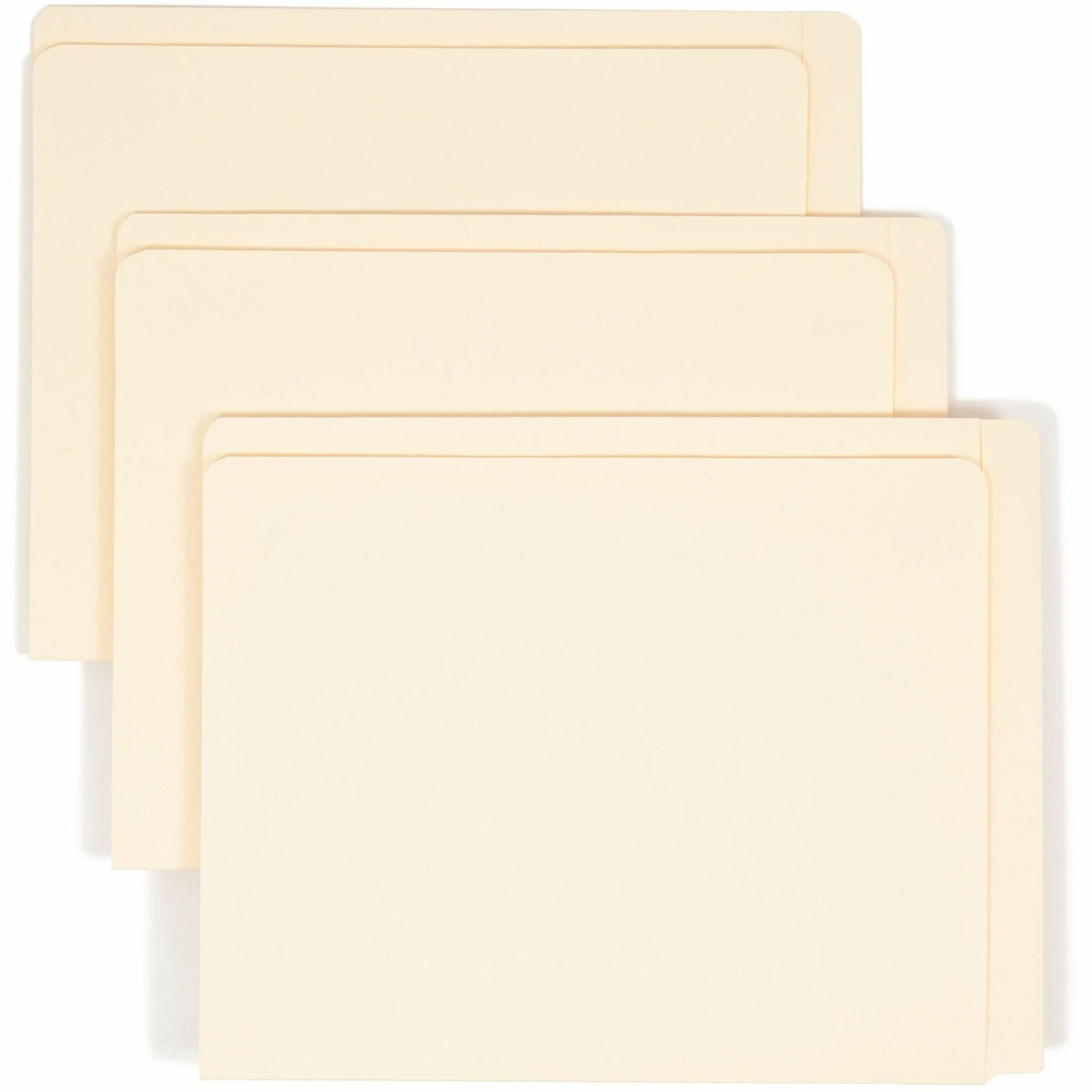 Smead Letter Recycled End Tab File Folder - 8 1/2" x 11" - 3/4" Expansion - 11 pt. - 2 Plys - Manila - 10% Recycled - 100 / Box