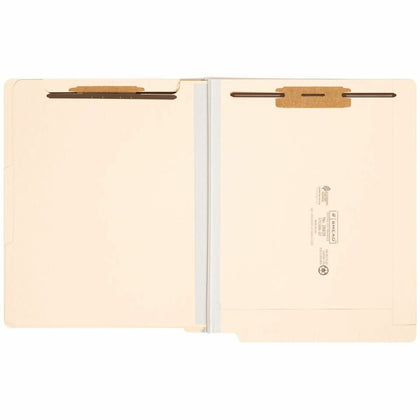 Smead Recycled Classification Folder - 2" Expansion, 2 Fasteners - 10% Recycled - 10/Box