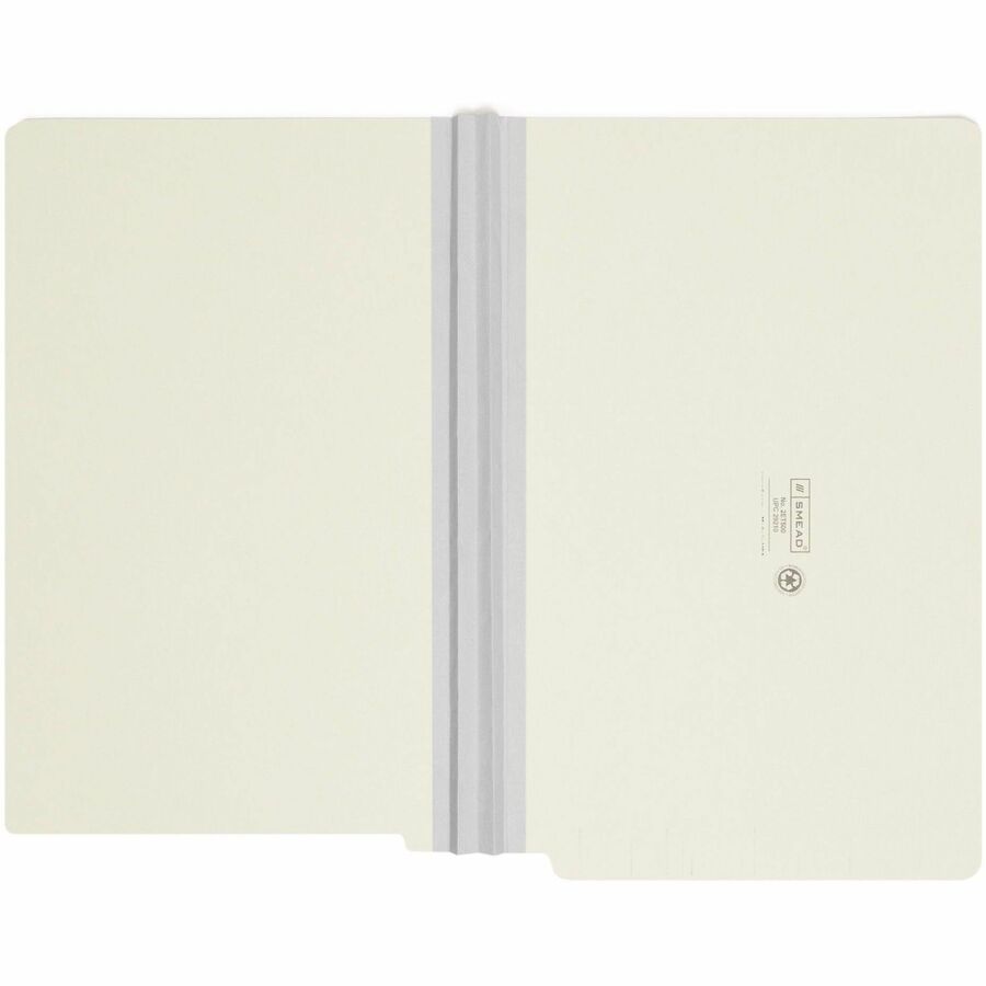 Smead Straight Tab Cut Legal Recycled End Tab File Folder - 8 1/2" x 14" - 2" Expansion - End Tab Location - 25 pt. - 2 Plys - Pressboard - Gray, Green - Heavy Duty - 100% Recycled - 25 / Box