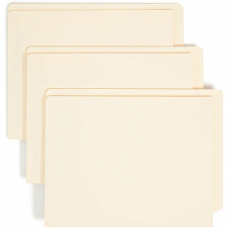 Smead Straight Tab Cut Letter Recycled Fastener Folder - 8 1/2" x 11" - 3/4" Expansion - 1 x 2B Fastener(s) - 2" for Folder - 1 Inside Front Pocket(s) - 11 pt. - 2 Plys - Manila - 10% Recycled - 50 / Box