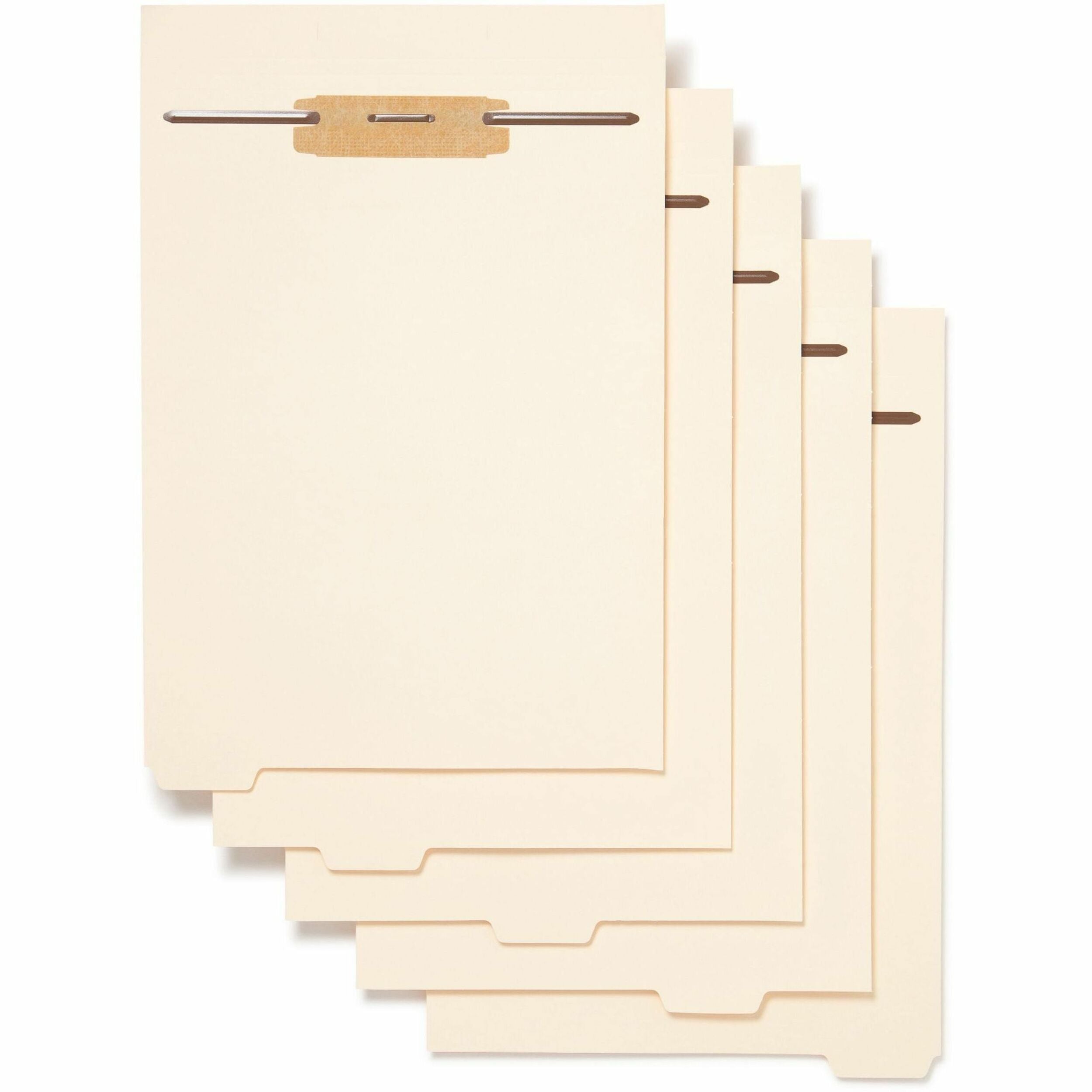 Smead 1/5 Tab Cut Letter Folder Divider with Fastener - Assorted Tab(s) - 10% Recycled - 50 / Pack