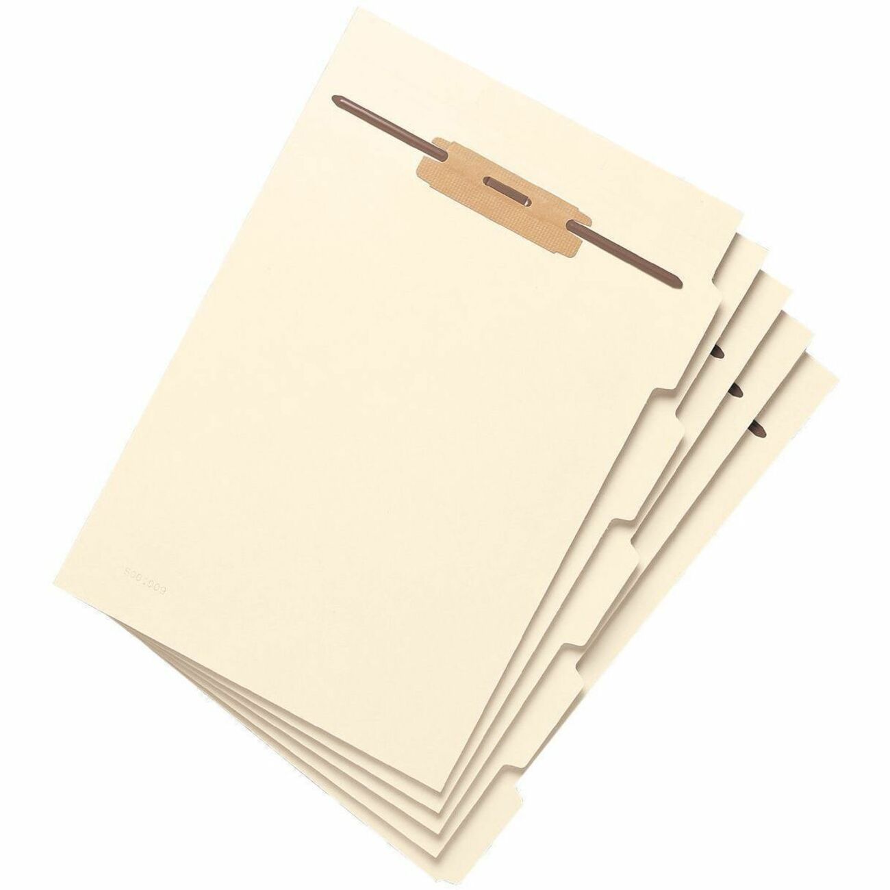 Smead 1/5 Tab Cut Letter Folder Divider with Fastener - 5 x Divider(s) - Assorted Tab(s) - 10% Recycled - 5/Set - 10 / Pack