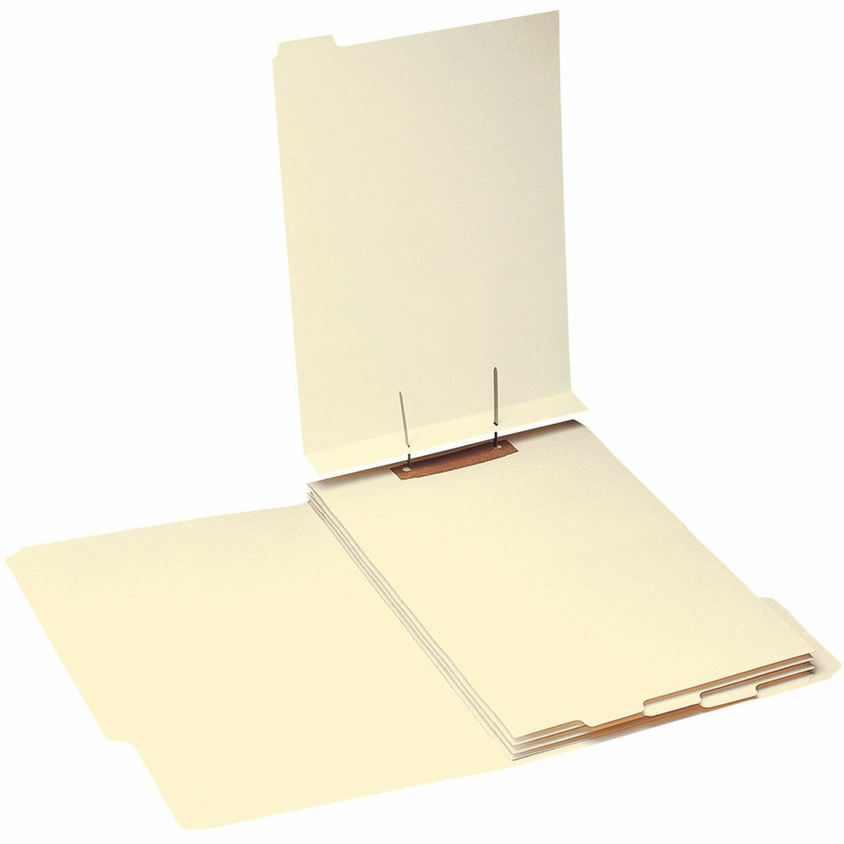 Smead 1/5 Tab Cut Legal Folder Divider with Fastener - Assorted Tab(s) - 10% Recycled - 50 / Pack