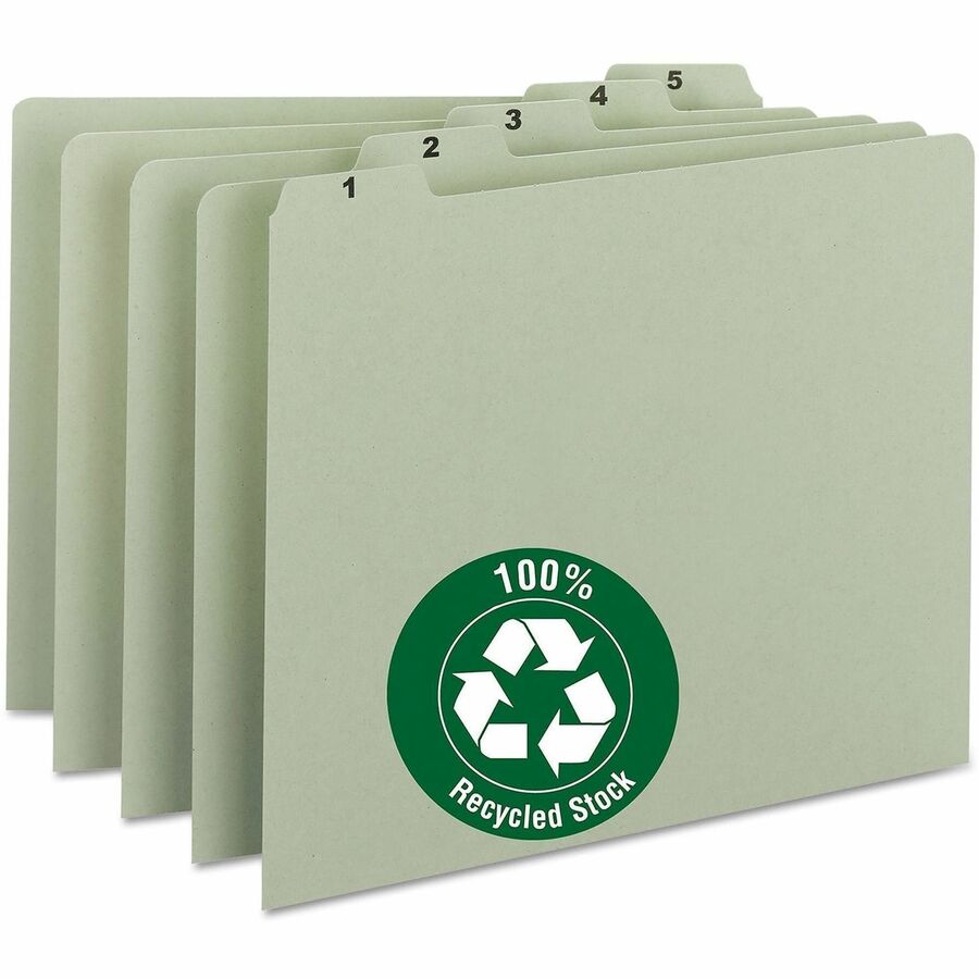 Smead Pressboard Self Tab Daily File Guides - Alternate-Image1
