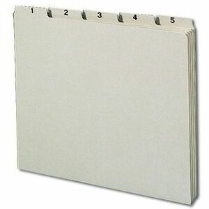 Smead Pressboard Self Tab Daily File Guides - Large