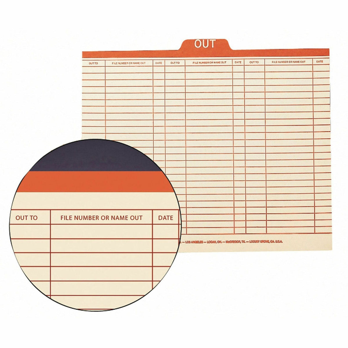 Smead 1/5 Tab Cut Letter Recycled Top Tab File Folder - 8 1/2" x 11" - Center Tab Position - 18 pt. - Manila - Preprinted - 10% Recycled - 100 / Box