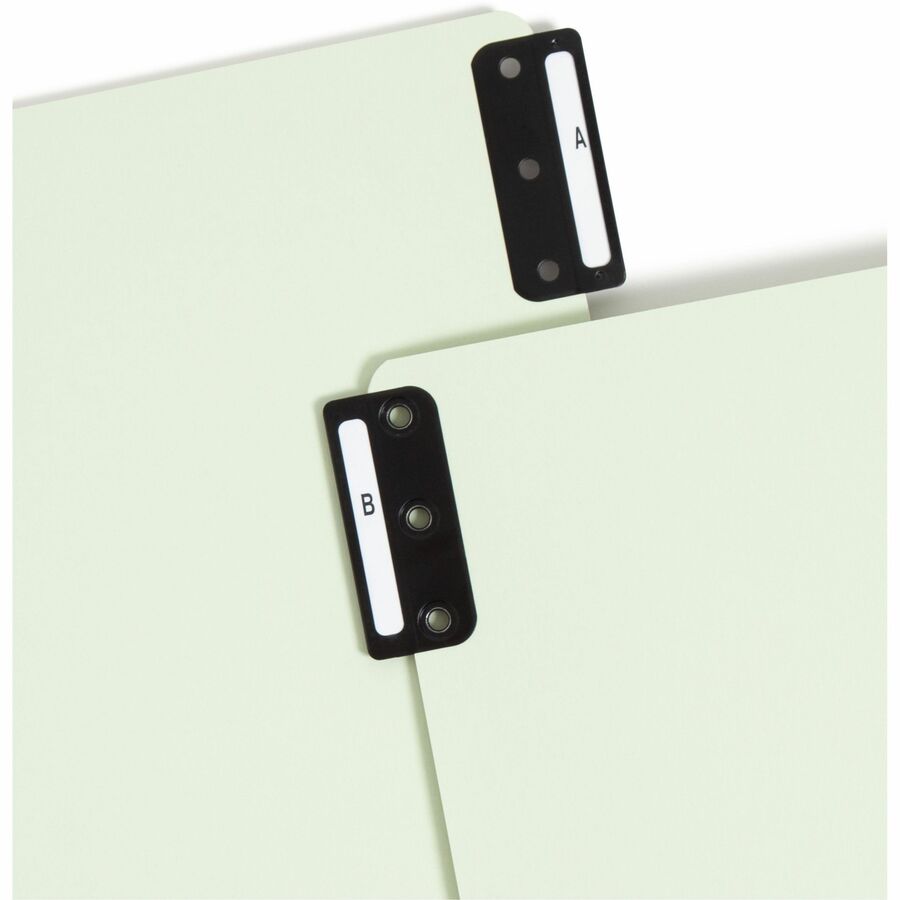 Smead 100% Recycled Filing Guides with Vertical Extra-Wide Blank Tab - Printed Tab(s) - Character - A-Z - 25 Tab(s)/Set - 0.50" Tab Width - Letter - Metal Tab(s) - 100% Recycled - Easy to Read, Durable - 25 / Set