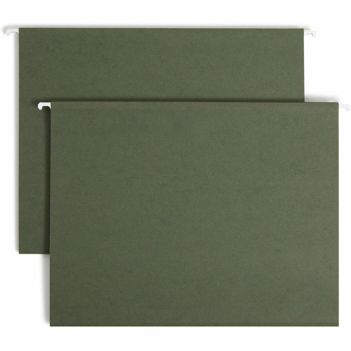 Smead Letter Recycled Hanging Folder - 8 1/2" x 11" - 2" Expansion - 11 pt. - Vinyl - Standard Green - 10% Recycled - 25 / Box