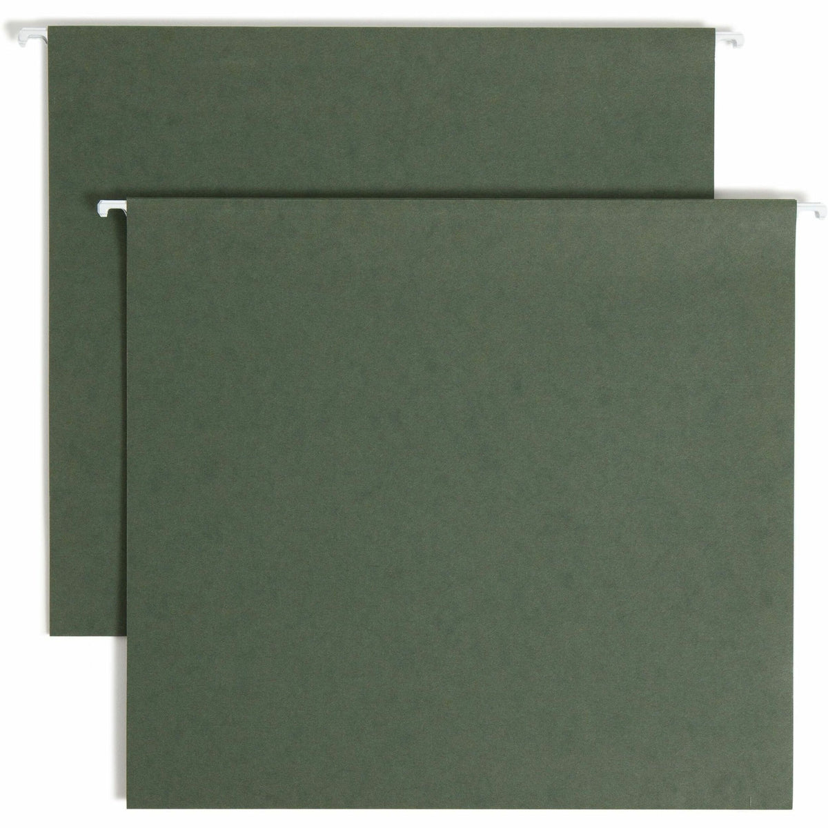 Smead Letter Recycled Hanging Folder - 8 1/2" x 11" - 3" Expansion - 11 pt. - Pressboard - Standard Green - Reinforced Base - 10% Recycled - 25 / Box