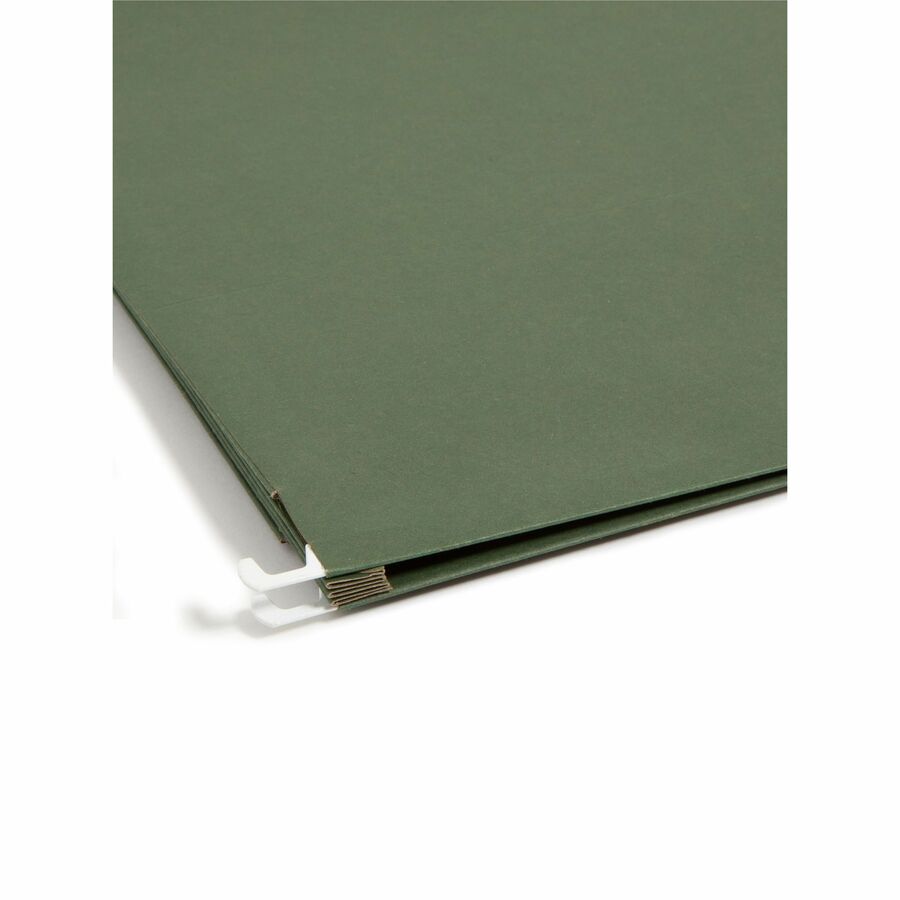 Smead Legal Recycled Hanging Folder - 8 1/2" x 14" - 3 1/2" Expansion - 11 pt. - Standard Green - 30% Recycled - 10 / Box