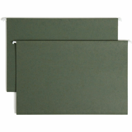 Smead Legal Recycled Hanging Folder - 8 1/2" x 14" - 1" Expansion - 11 pt. - Pressboard - Standard Green - Reinforced Base - 10% Recycled - 25 / Box