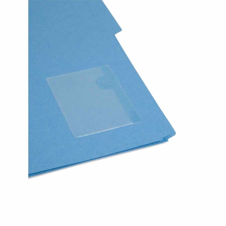 Smead Self-Adhesive Pockets - 3" Length - Clear - Poly - 100 / Box