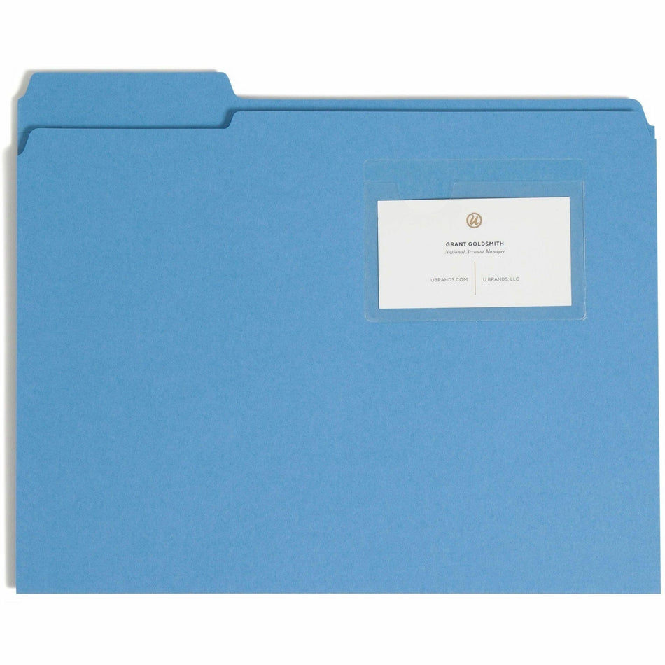 Smead Self-Adhesive Pockets - 3" Length - Clear - Poly - 100 / Box