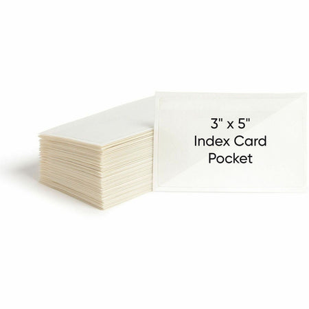 Smead Self-Adhesive Pockets - For 5 5/16" x 3 5/8" Sheet - Clear - Poly - 100 / Box