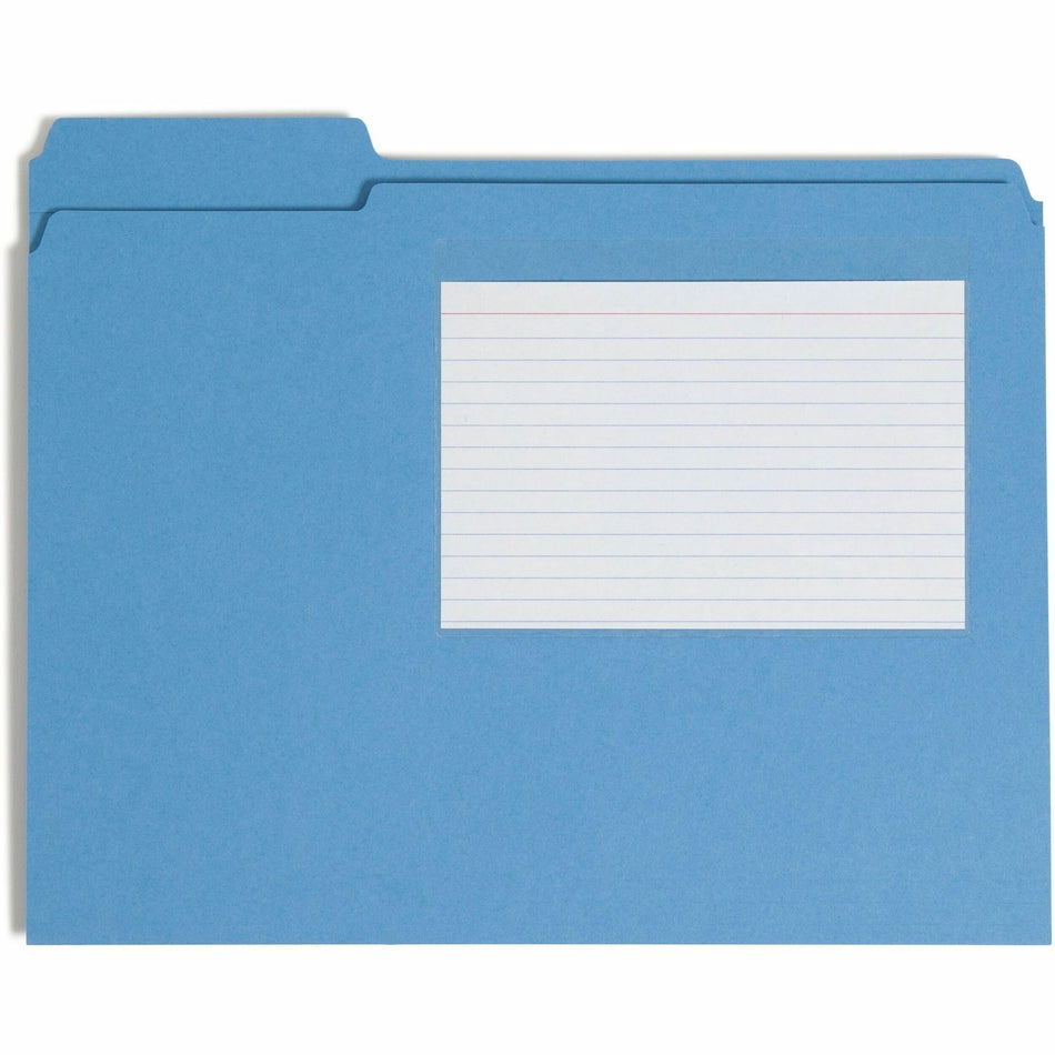 Smead Self-Adhesive Pockets - For 6 1/4" x 4 9/16" Sheet - Clear - Poly - 100 / Box