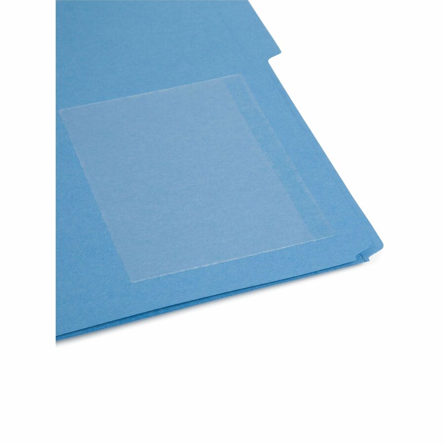 Smead Self-Adhesive Pockets - For 6 1/4" x 4 9/16" Sheet - Clear - Poly - 100 / Box