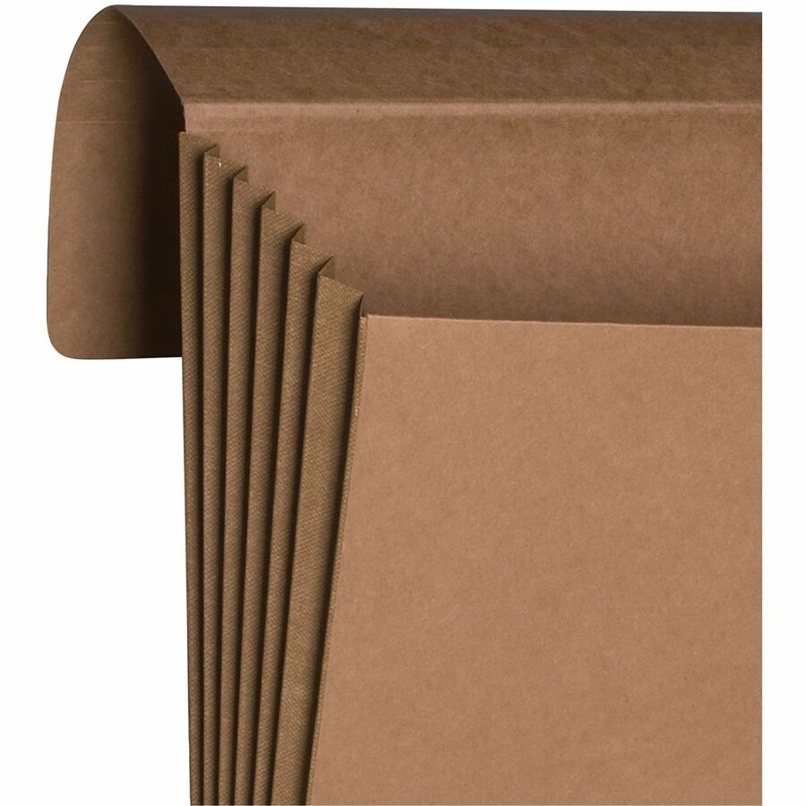Smead Legal Recycled File Wallet - 8 1/2" x 14" - 5 1/4" Expansion - Redrope - Elastic Closure Flap - 30% Recycled - 10 / Box