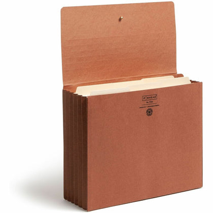 Smead Recycled File Wallet: 8 1/2" x 11", 5 1/4" Expansion, Redrope - Tear Resistant, Elastic Closure