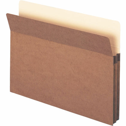 Smead Straight Tab Cut Letter Recycled File Pocket - 8 1/2" x 11" - 1 3/4" Expansion - Top Tab Location - 12.5 pt. - Redrope - Tear Proof - 30% Recycled - 25 / Box