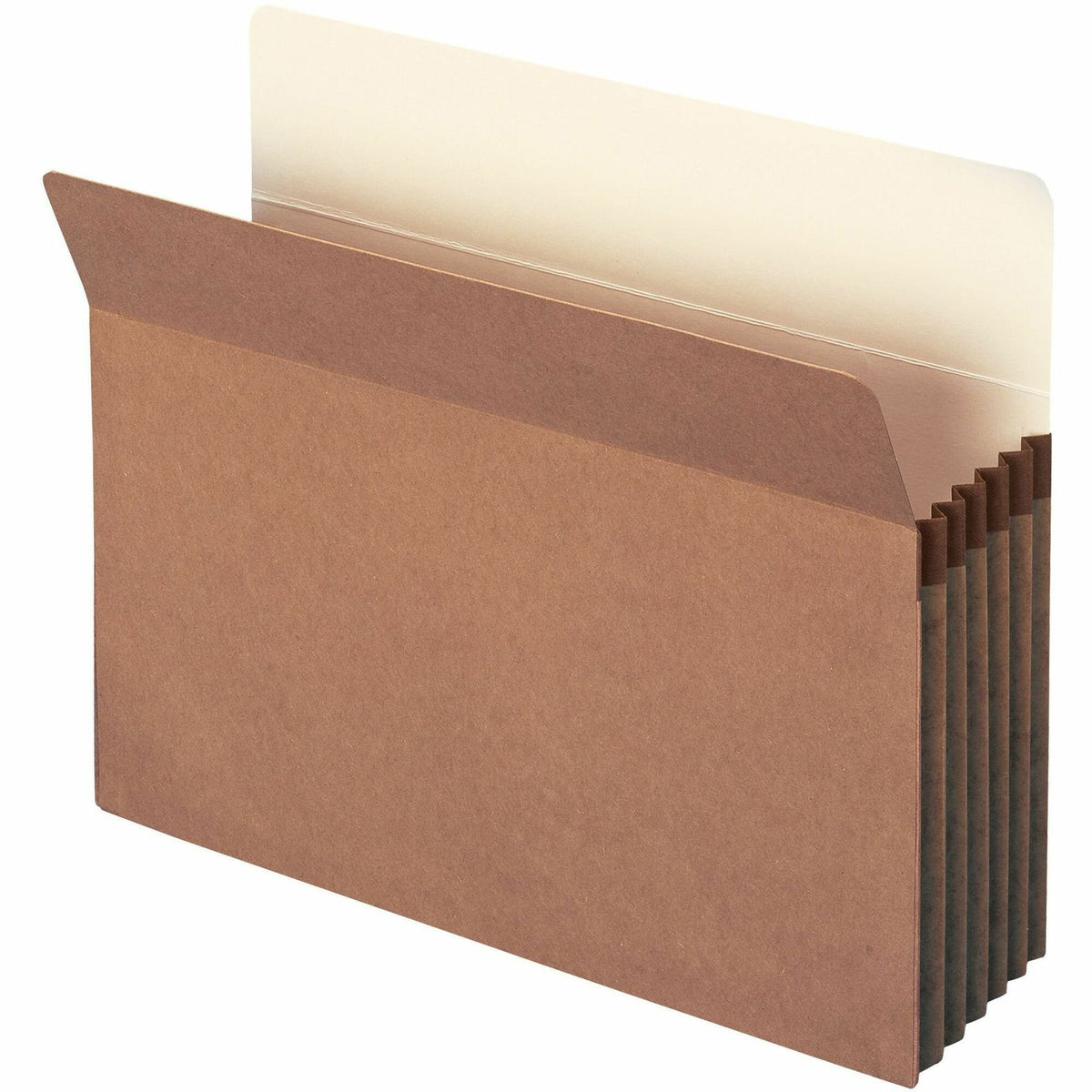 Smead Straight Tab Cut Letter Recycled File Pocket - 8 1/2" x 11" - 5 1/4" Expansion - Top Tab Location - 12.5 pt. - Redrope - Tear Resistant, Rounded Corner, Reinforced Gusset - 30% Recycled - 10 / Box