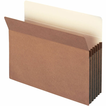 Smead Straight Tab Cut Letter Recycled File Pocket - 8 1/2" x 11" - 5 1/4" Expansion - Top Tab Location - 12.5 pt. - Redrope - Tear Resistant, Rounded Corner, Reinforced Gusset - 30% Recycled - 10 / Box