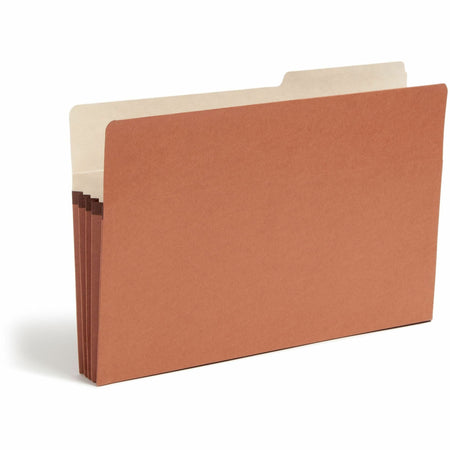 Smead 2/5 Tab Cut Legal Recycled File Pocket - 8 1/2" x 14" - 3 1/2" Expansion - Right Tab Position - 9 pt. - Redrope - Tear Resistant, Reinforced Gusset, Durable - 30% Recycled - 25 / Box