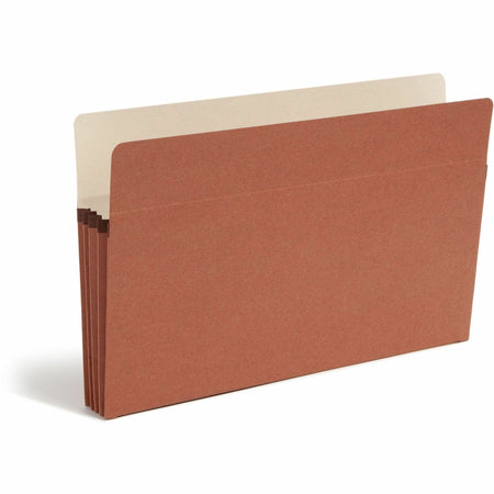 Smead Straight Tab Cut Legal Recycled File Pocket - 8 1/2" x 14" - 3 1/2" Expansion - Top Tab Location - 12.5 pt. - Redrope - Reinforced Gusset, Tear Resistant, Rounded Corner - 30% Recycled - 25 / Box