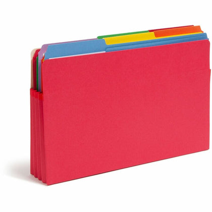 Smead Legal Recycled File Pocket - Red, 3 1/2" Expansion