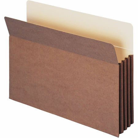 Smead TUFF Straight Tab Cut Legal Recycled File Pocket - 8 1/2" x 14" - 3 1/2" Expansion - 12.5 pt. - Redrope - Reinforced, Heavyweight, Tear Resistant - 30% Recycled - 10 / Box