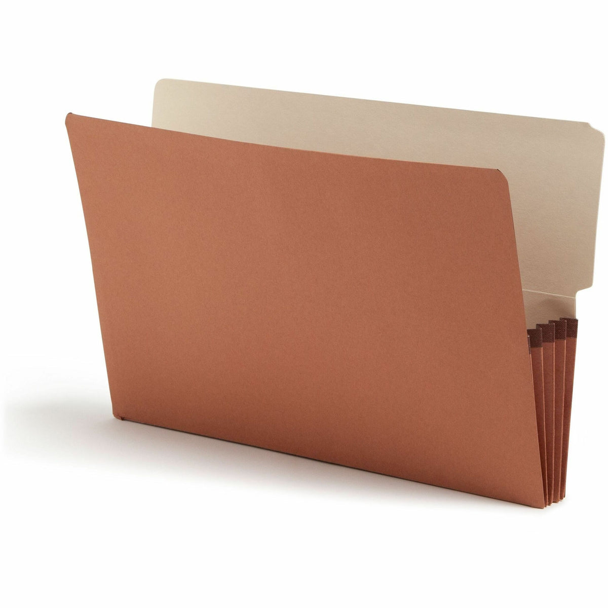 Smead Legal Recycled File Pocket - 8 1/2" x 14" - 3 1/2" Expansion - End Tab Location - Redrope - Reinforced - 30% Recycled - 10 / Box