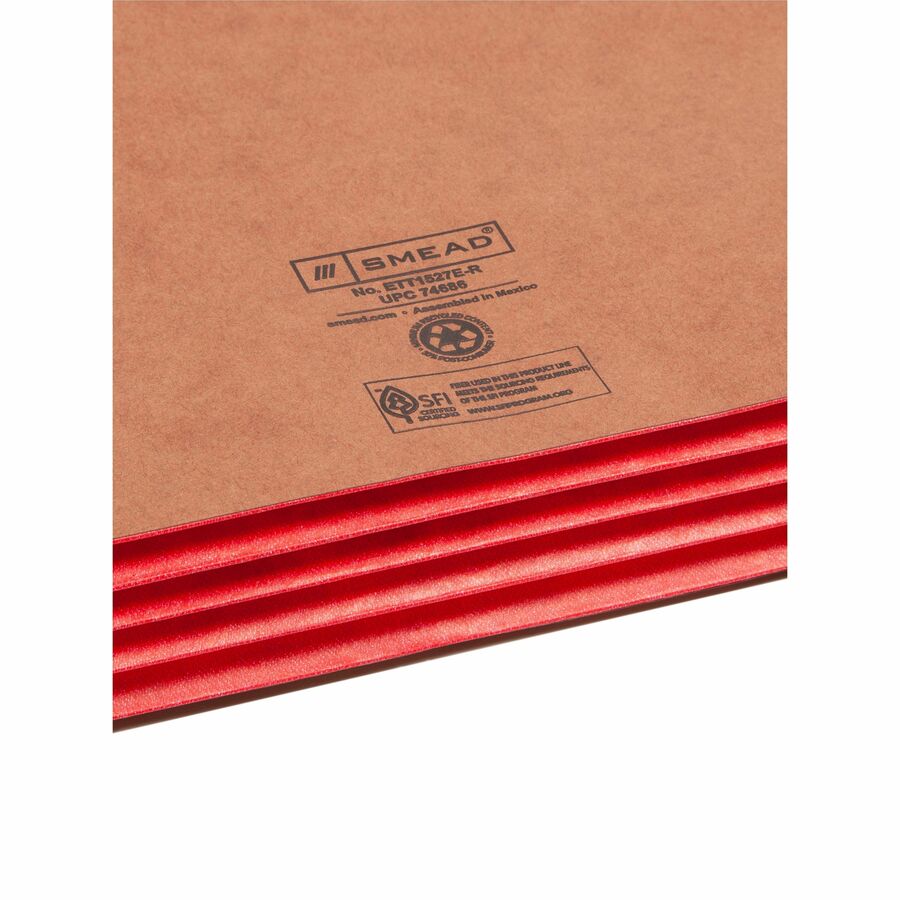 Smead TUFF Pocket Straight Tab Cut Legal Recycled File Pocket - Alternate-Image4