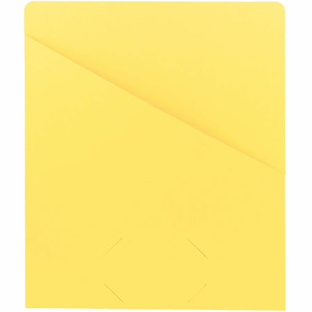 Smead Letter Recycled File Jacket - 8 1/2" x 11" - 11 pt. - Yellow - 10% Recycled - 25 / Pack
