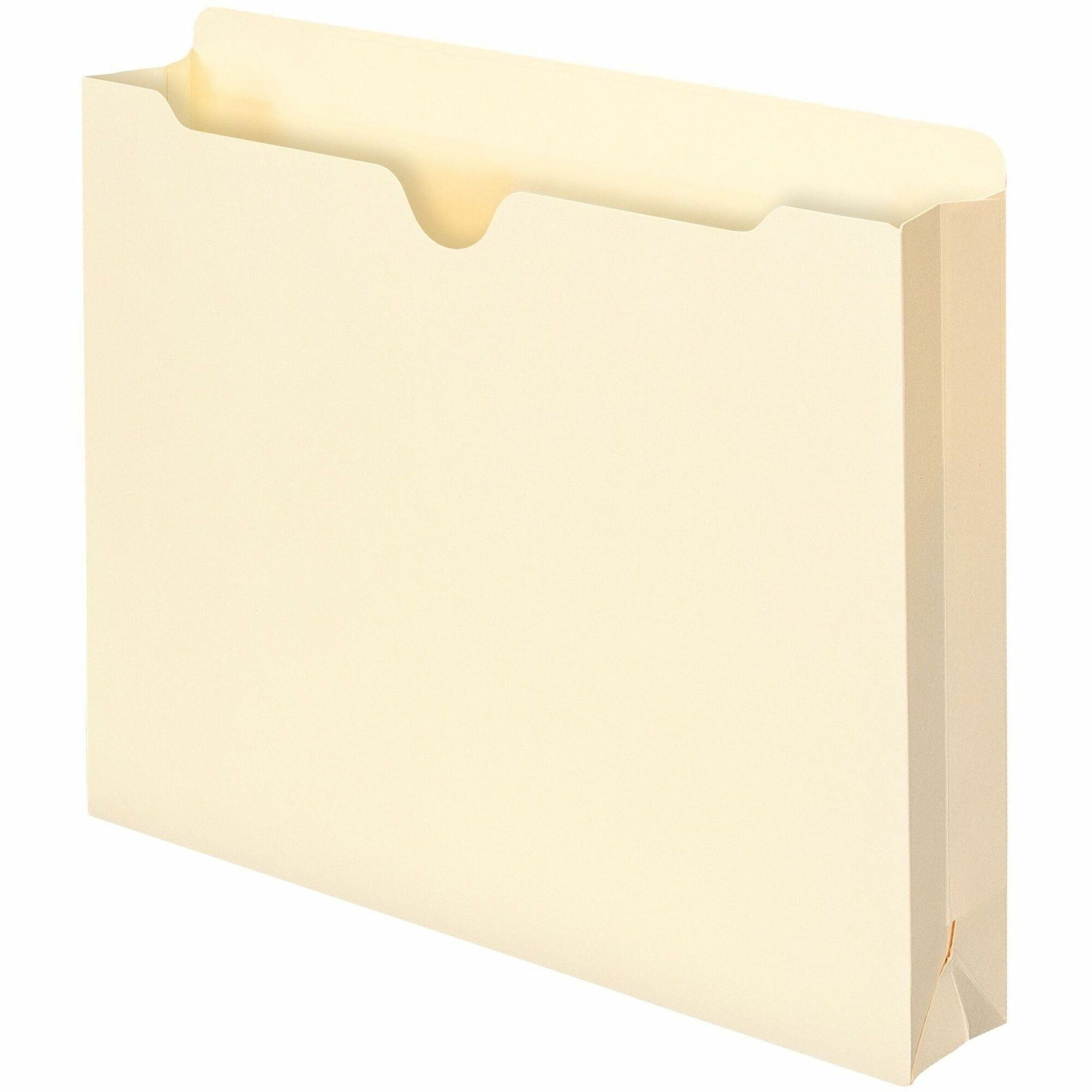 Smead Letter Recycled File Jacket - 8 1/2" x 11" - 2" Expansion - 11 pt. - 1 Plys - Manila - Slip Resistant - 10% Recycled - 50 / Box