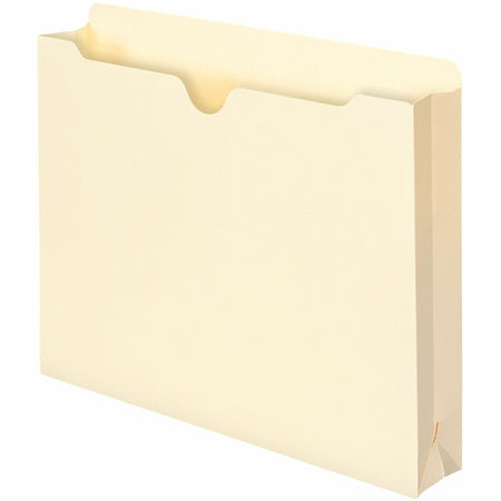 Smead Letter Recycled File Jacket - 8 1/2" x 11" - 2" Expansion - 11 pt. - 1 Plys - Manila - Slip Resistant - 10% Recycled - 50 / Box