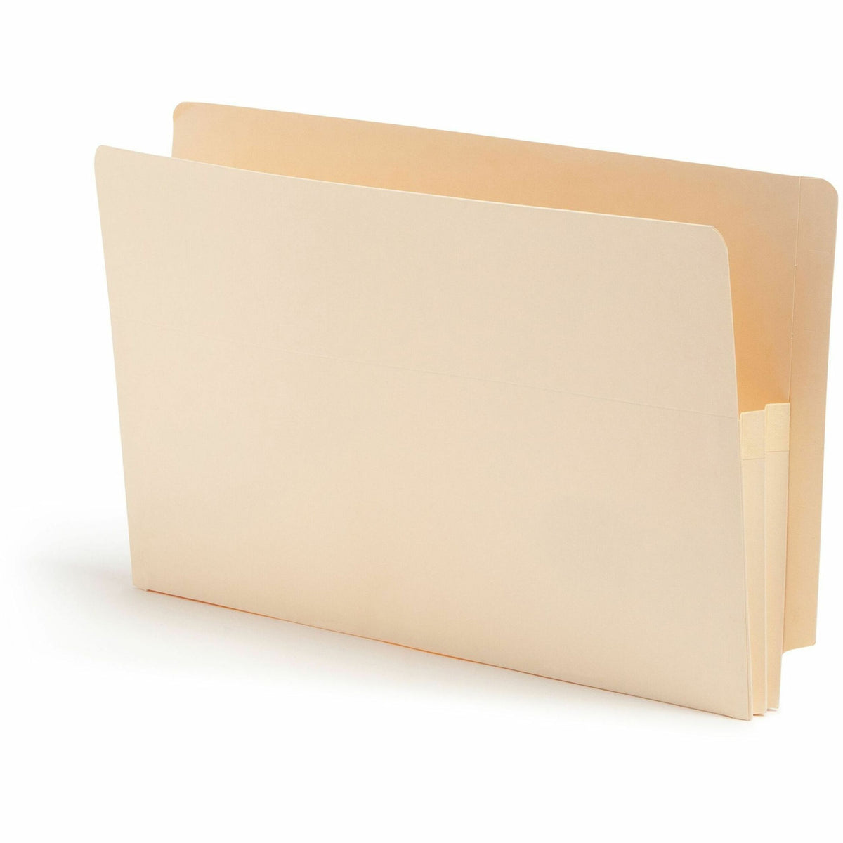 Smead Straight Tab Cut Legal Recycled File Pocket - 8 1/2" x 14" - 1 3/4" Expansion - 2 Plys - Manila - Embossed - 10% Recycled - 25 / Box