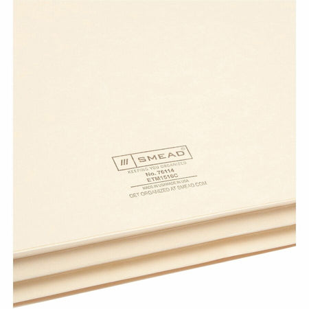 Smead Straight Tab Cut Legal Recycled File Pocket - Rear