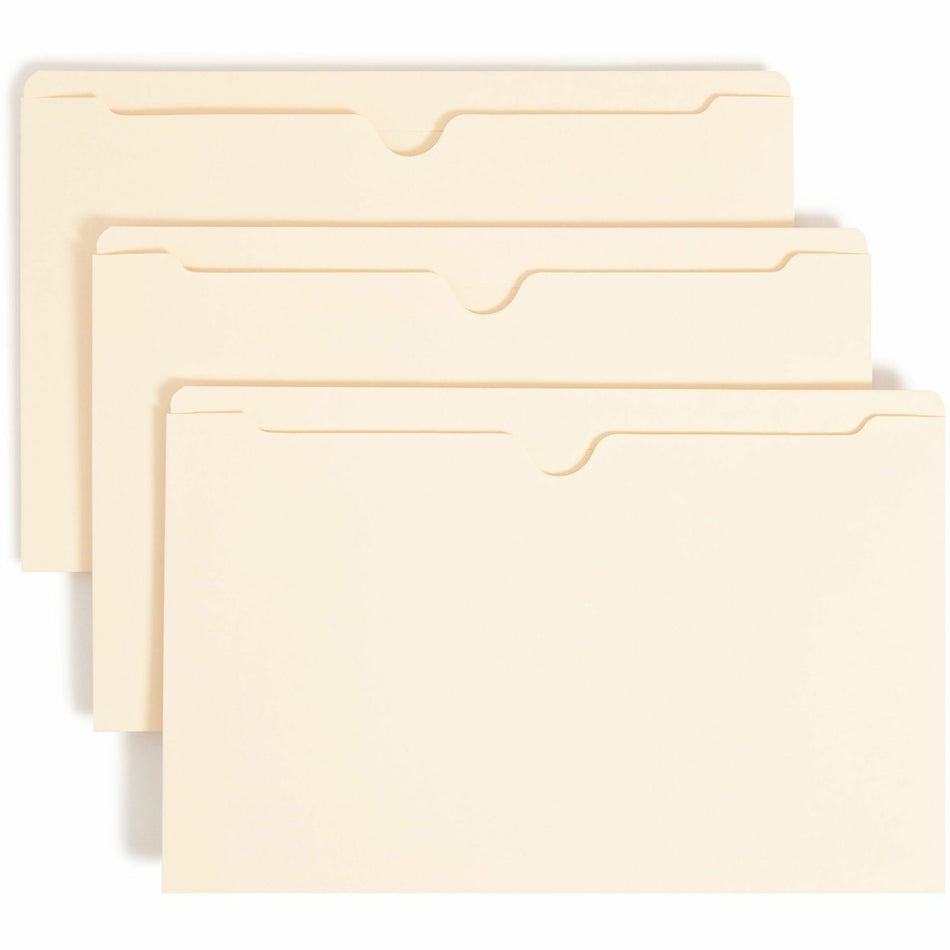 Smead Legal Recycled File Jacket - 8 1/2" x 14" - 11 pt. - 2 Plys - Manila - Reinforced, Slip Resistant - 10% Recycled - 100 / Box