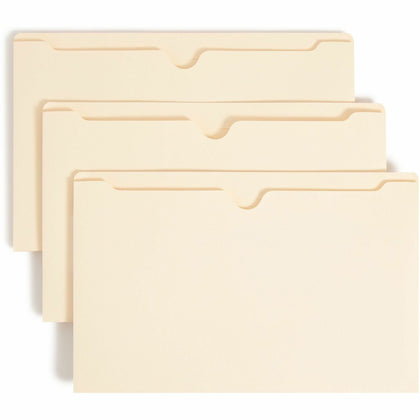 Smead Legal Recycled File Jacket - 8 1/2" x 14" - 1 1/2" Expansion - 11 pt. - 2 Plys - Manila - Reinforced, Slip Resistant - 10% Recycled - 50 / Box