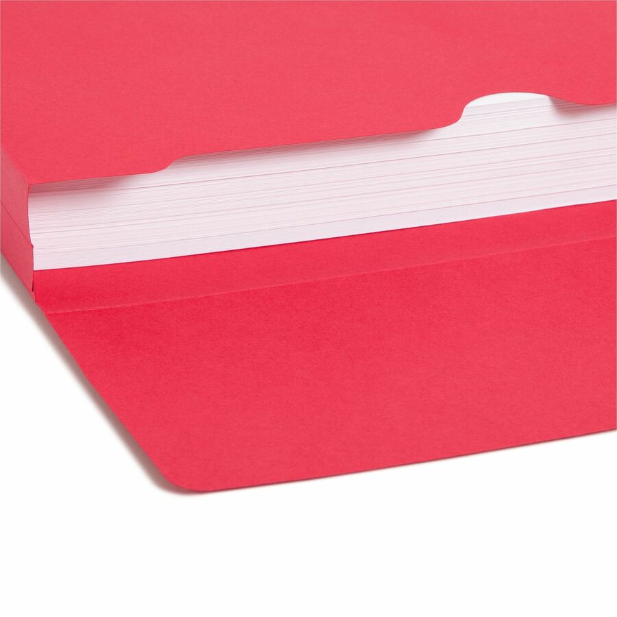 Smead Recycled File Wallet - 11 3/4" x 9 1/2" - 2" Expansion - 11 pt. - Blue, Green, Red, Yellow - Elastic Closure, Heavy Duty, Flap Closure - 10% Recycled - 50 / Box
