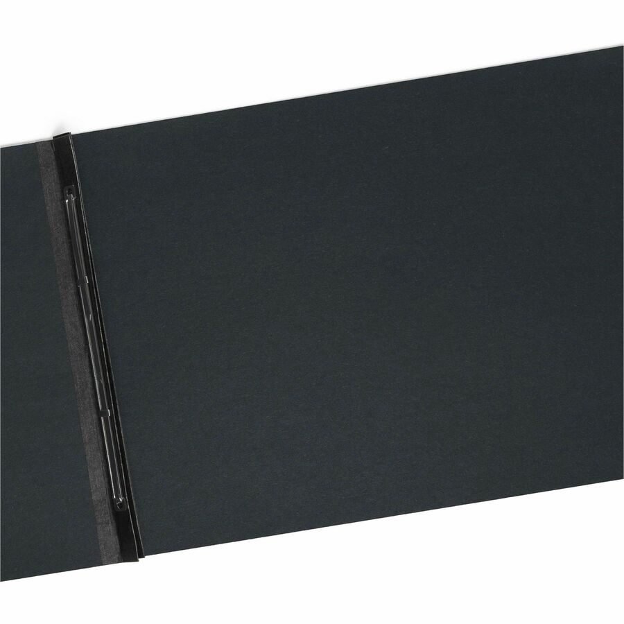 Smead Premium Pressboard Ledger Recycled Fastener Folder - 11" x 17" - 3" Expansion - 1 Fastener(s) - 3" for Folder - 25 pt. - Pressboard - Black - Reinforced Hinge, Heavy Duty, Moisture Resistant, Stain Resistant, Rounded Corner - 100% Recycled - 1 Each