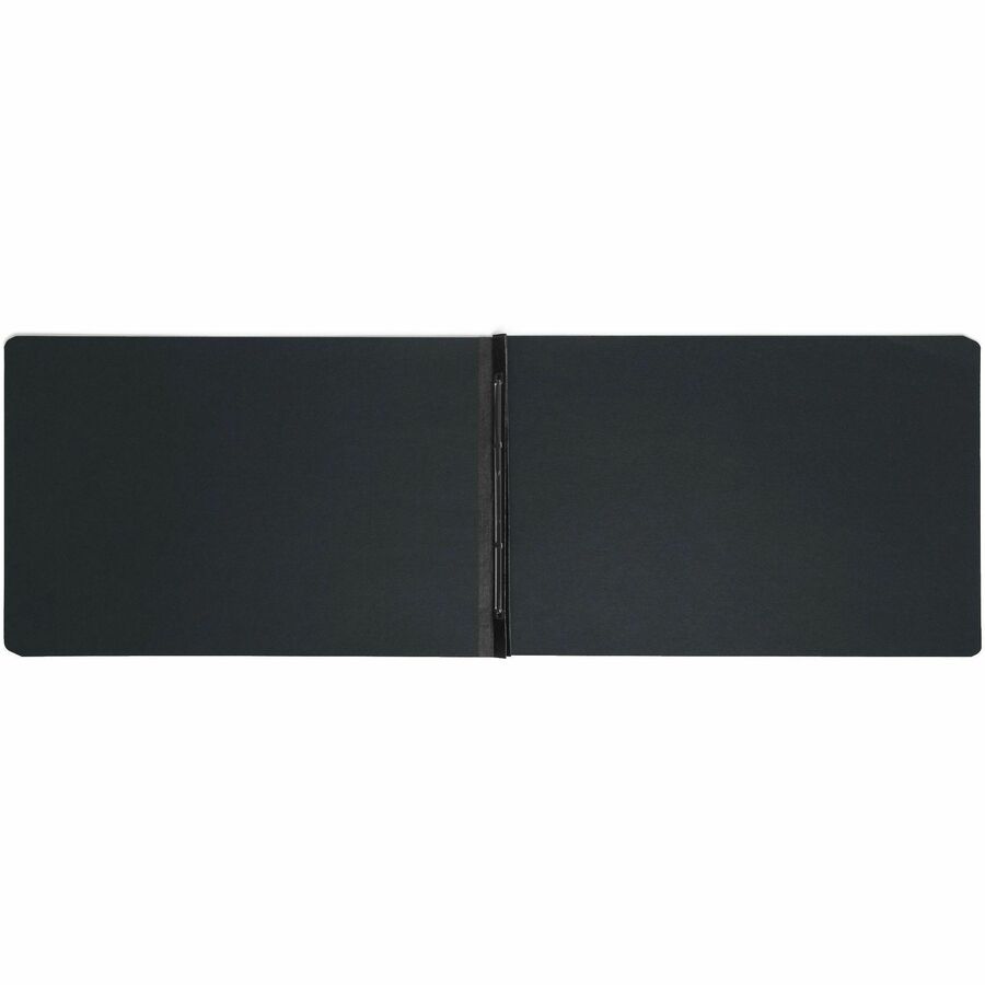 Smead Premium Pressboard Ledger Recycled Fastener Folder - 11" x 17" - 3" Expansion - 1 Fastener(s) - 3" for Folder - 25 pt. - Pressboard - Black - Reinforced Hinge, Heavy Duty, Moisture Resistant, Stain Resistant, Rounded Corner - 100% Recycled - 1 Each