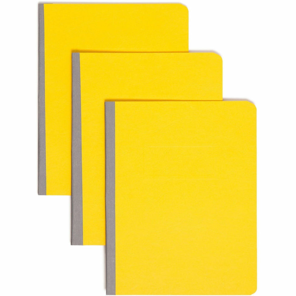 Smead Premium Pressboard Recycled Fastener Folder - 3" Folder Capacity - 8 1/2" x 11" - 3" Expansion - 1 Fastener(s) - 25 pt. - Pressboard - Yellow - Reinforced Hinge, Heavy Duty, Moisture Resistant, Stain Resistant - 100% Recycled - 1 Each