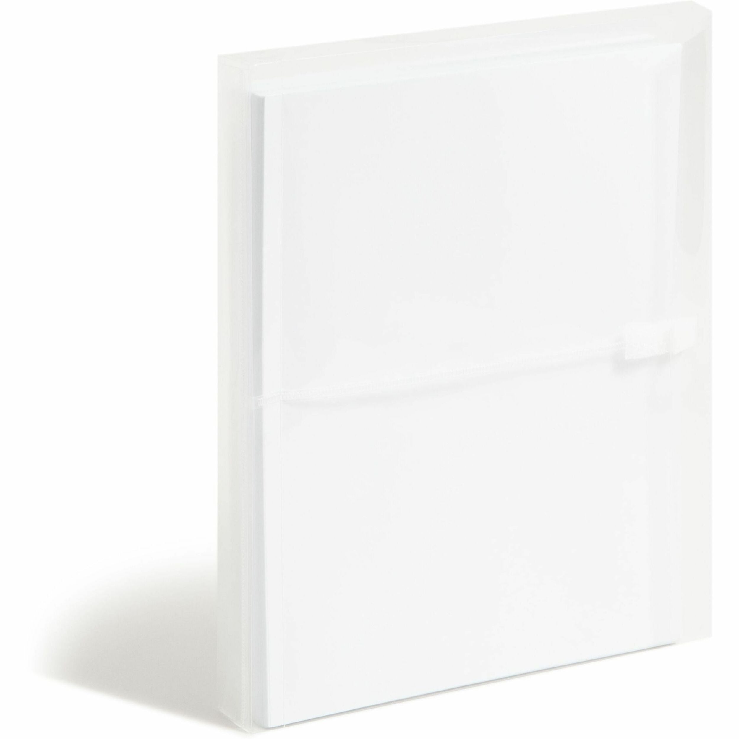 Smead Letter Filing Envelope - 8 1/2" x 11" - 1 1/4" Expansion - Polypropylene - Clear - 5 / Pack
