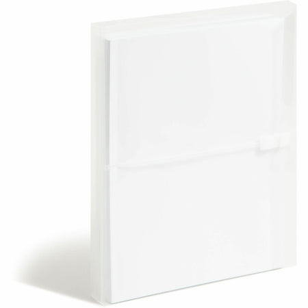 Smead Letter Filing Envelope - 8 1/2" x 11" - 1 1/4" Expansion - Polypropylene - Clear - 5 / Pack