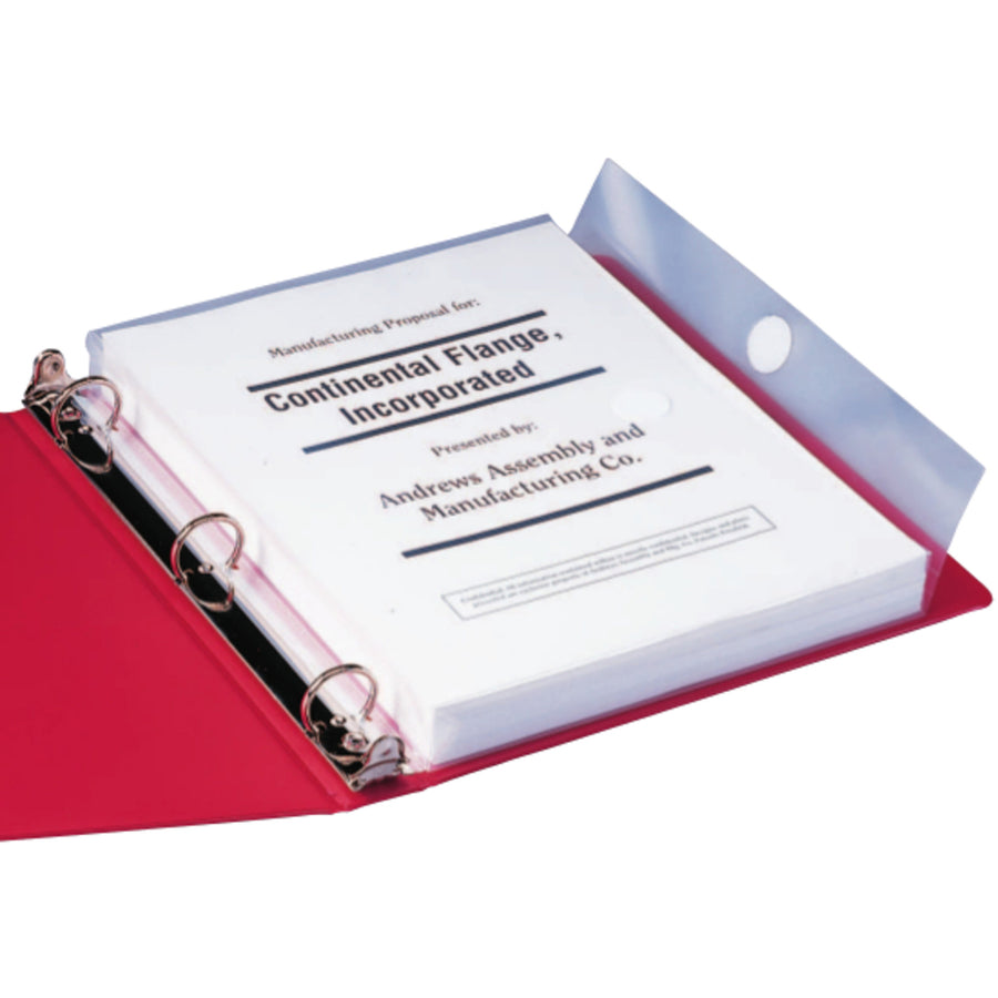 Smead Poly Three-Ring Envelope - For Letter 8 1/2" x 11" Sheet - 3 x Rings - Clear - Poly - 3 / Pack