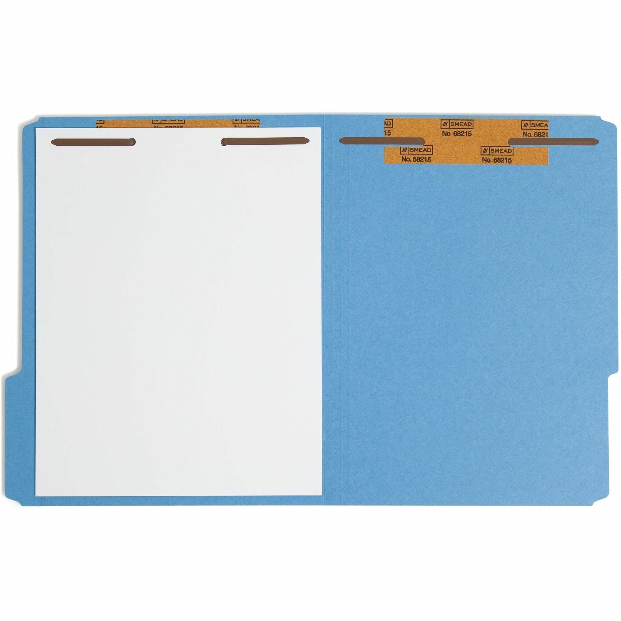 Smead Self-Adhesive Fasteners - 2" Size Capacity - for Folder - Reinforced, Self-adhesive, Durable - Brown - Steel - 100 / Box